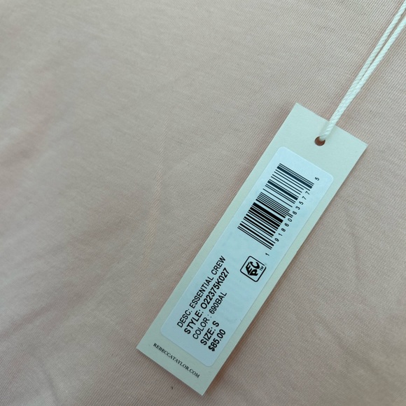 NWT Rebecca Taylor Essential Crew Top - Picture 2 of 4